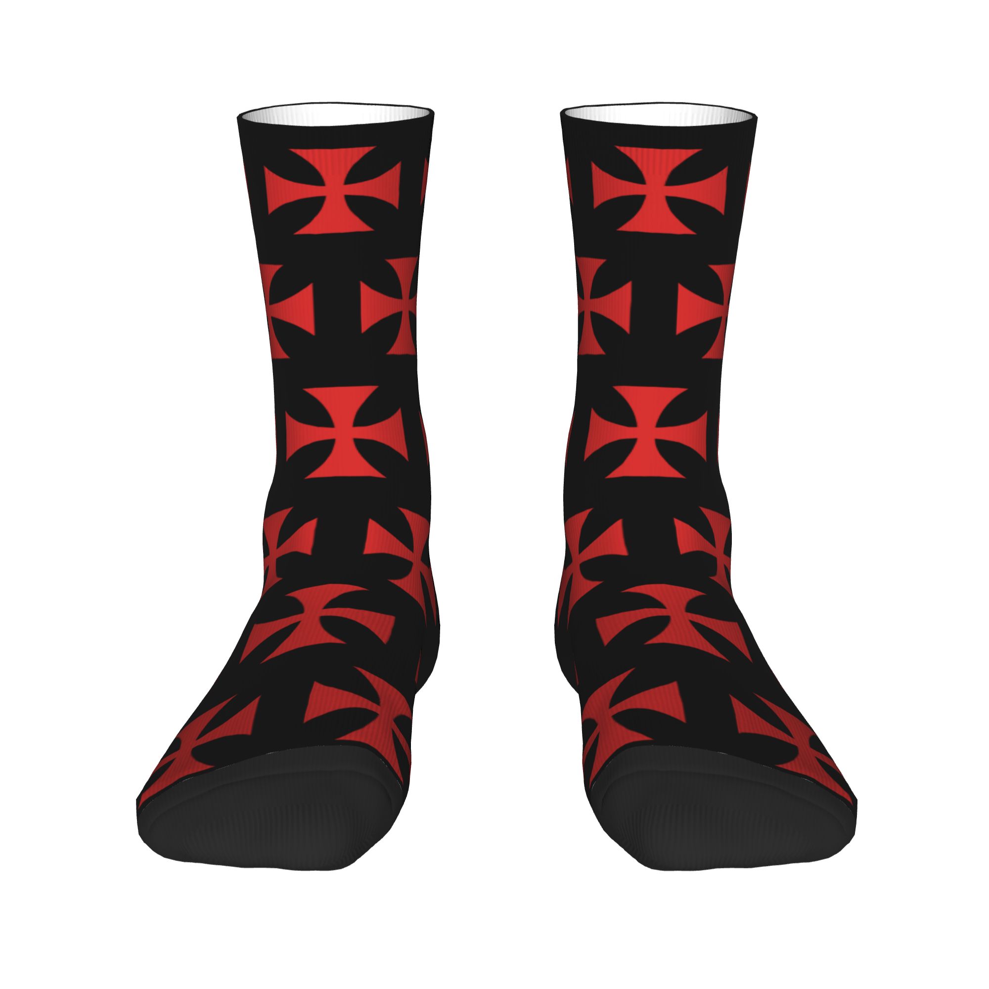 Custom Red Templar Cross Knigh - Dress Sock Men ulasan dan harga