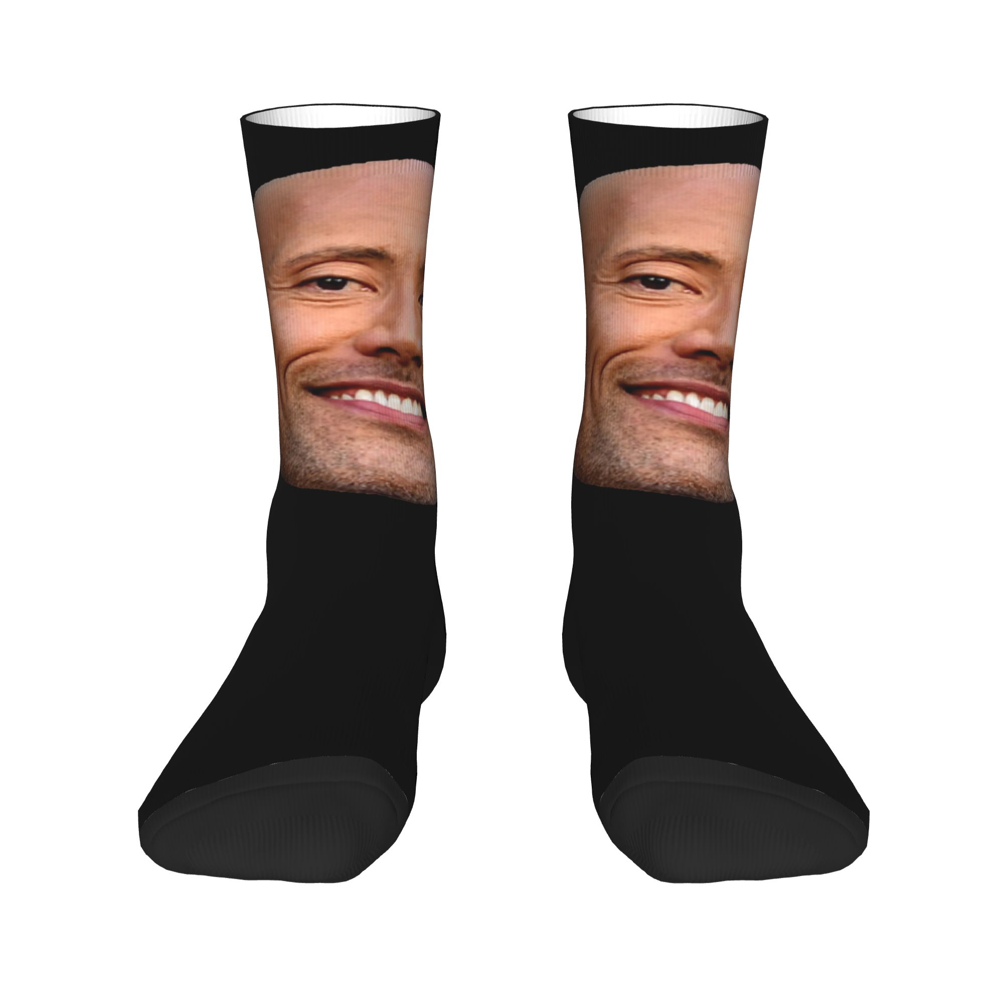 Custom The Rock Face Dwayne Dr - Dress Sock Men ulasan dan harga