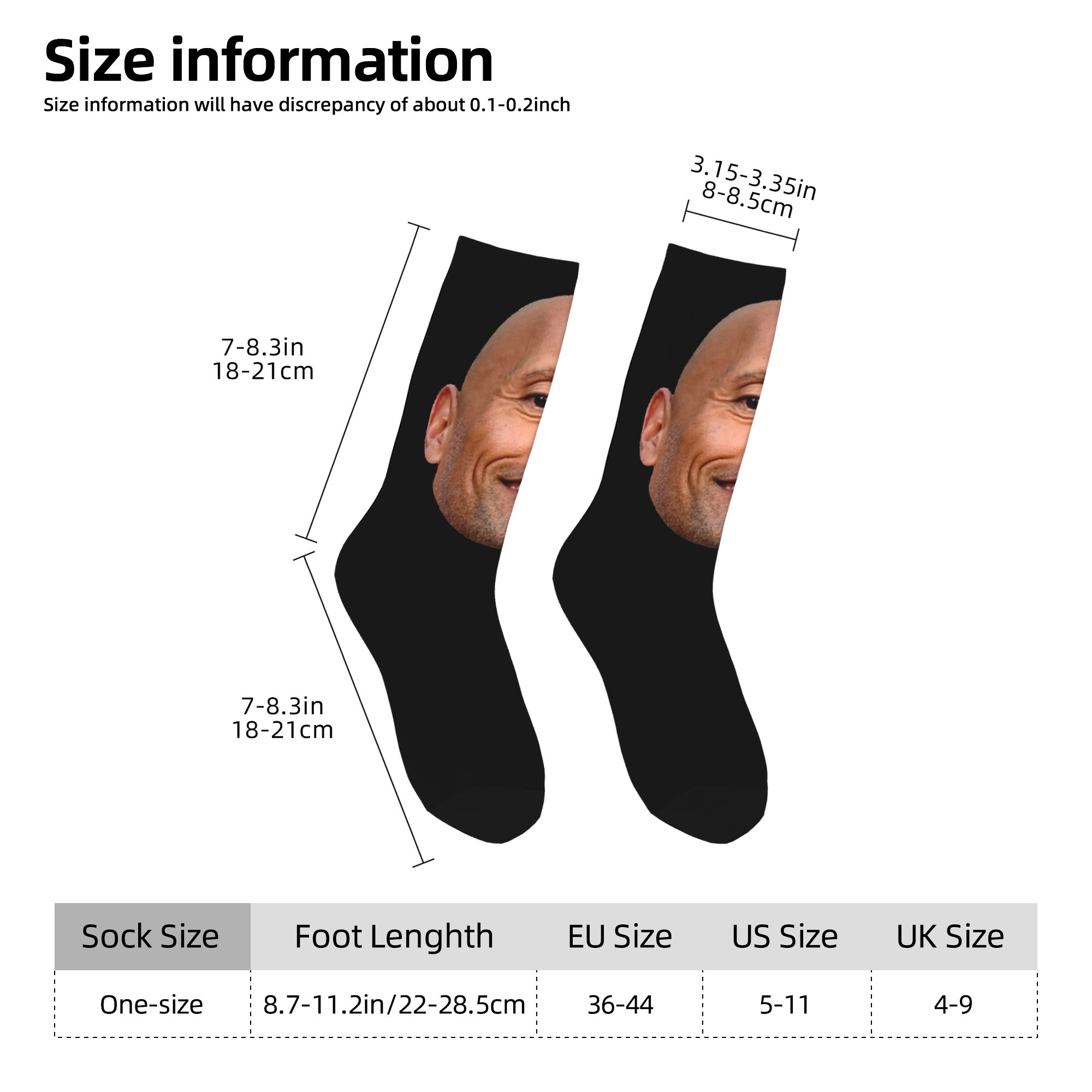 Custom The Rock Face Dwayne Dr - Dress Sock Men ulasan dan harga