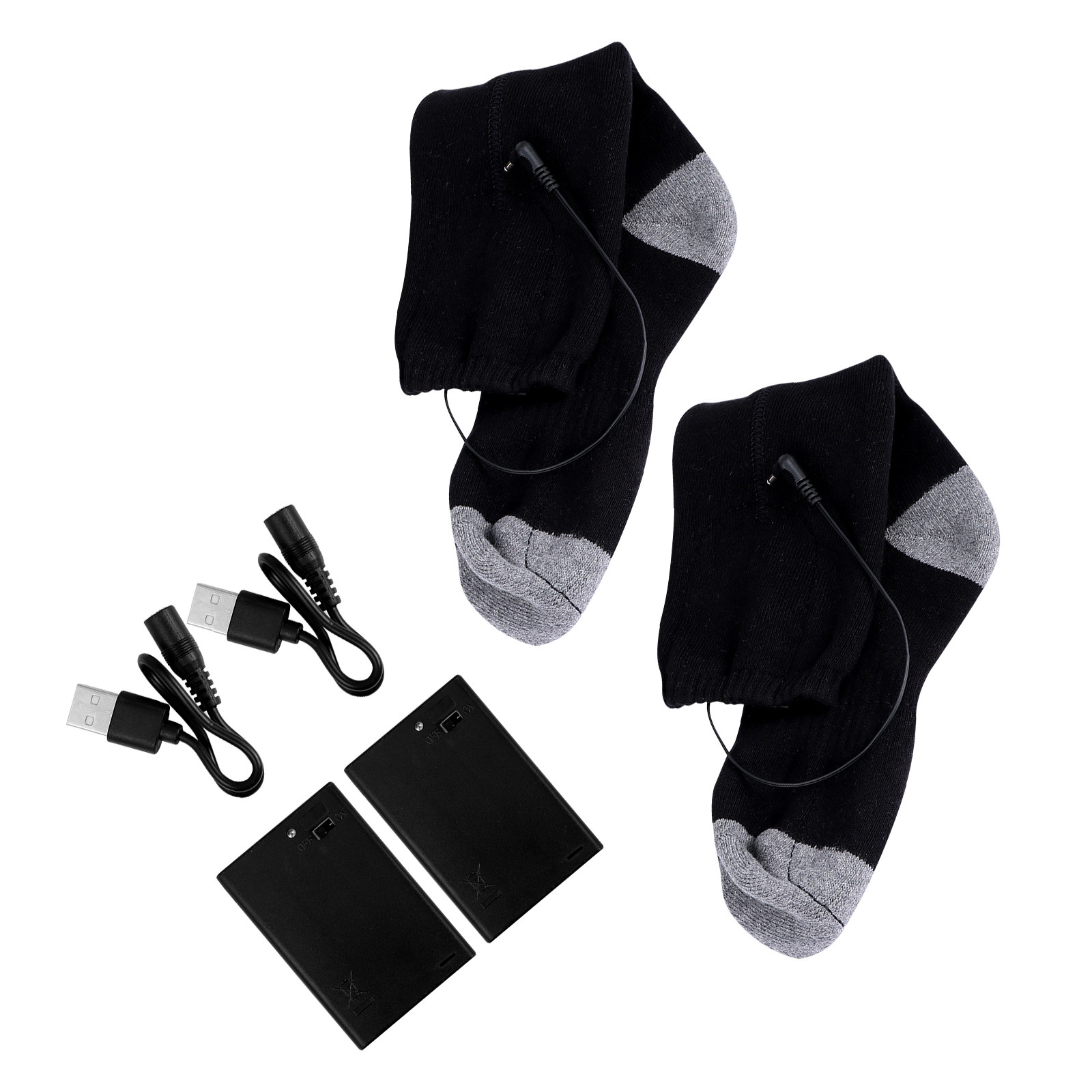 1Set Heated Socks USB Electric - Thermal Sock Winter ulasan dan harga
