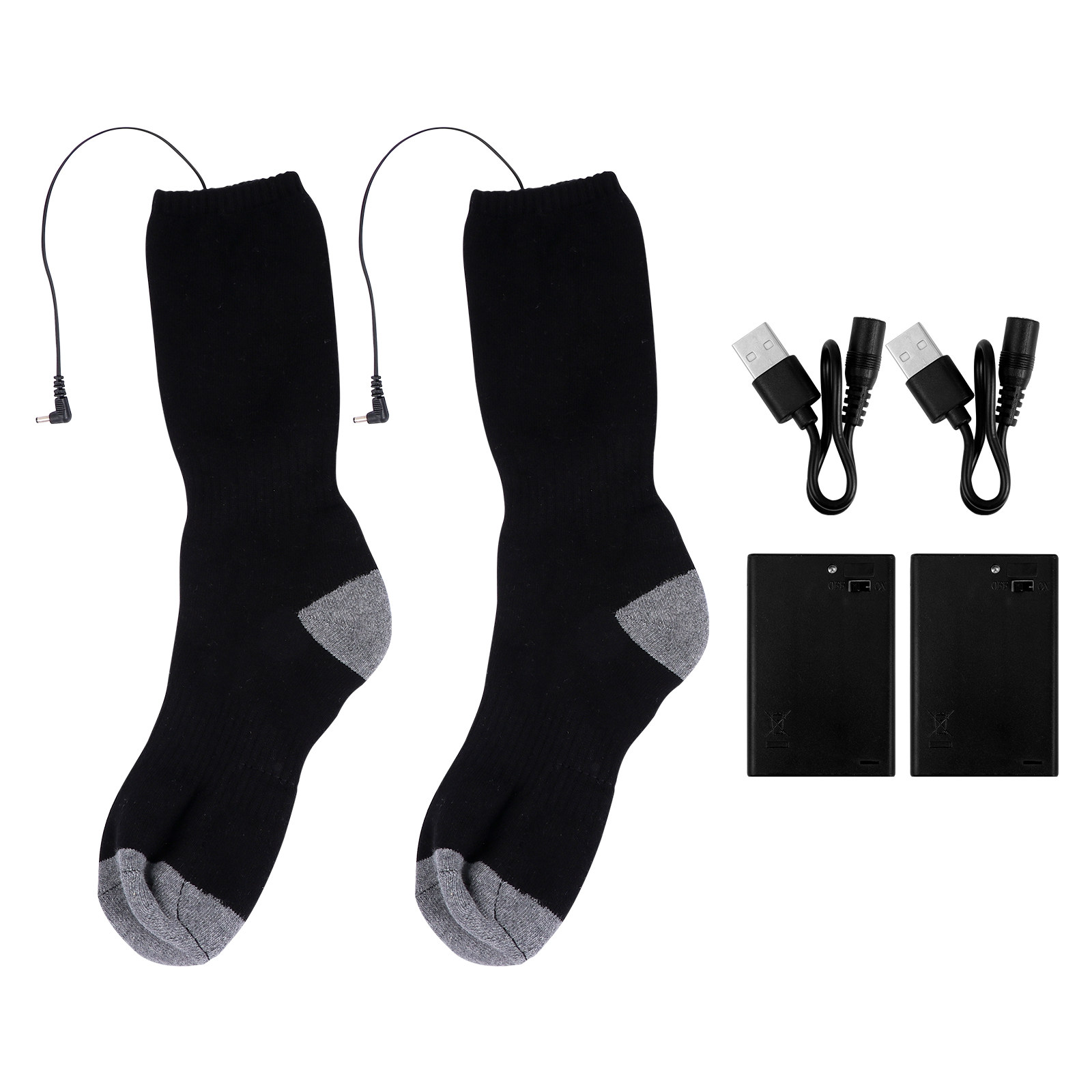1Set Heated Socks USB Electric - Thermal Sock Winter ulasan dan harga