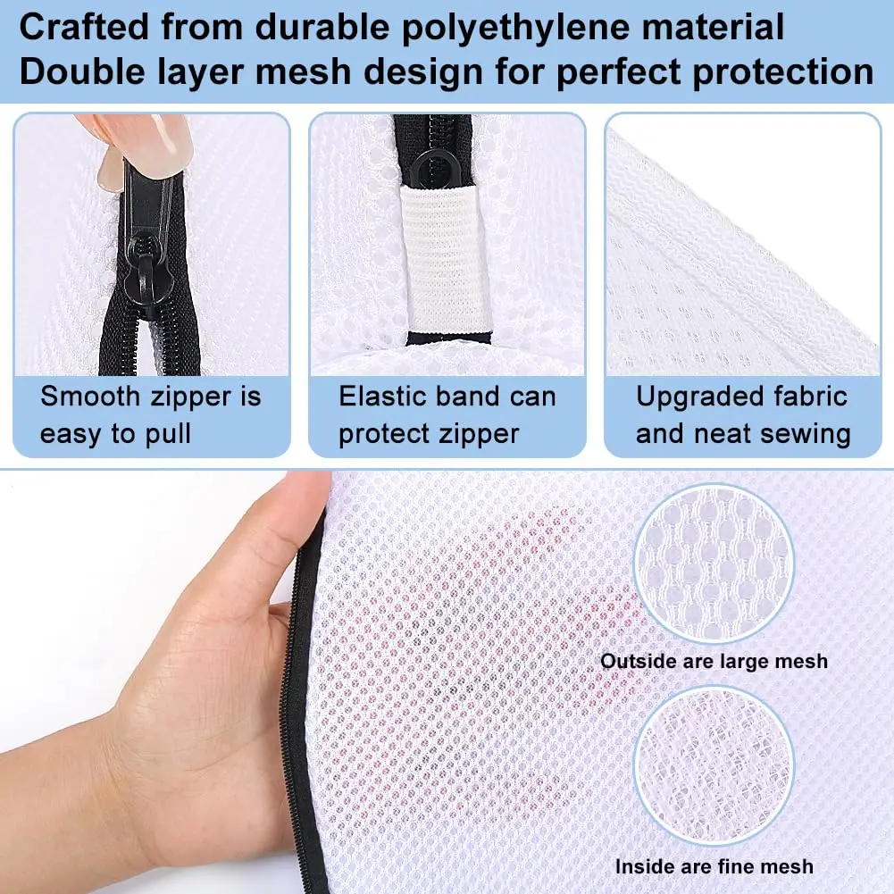 Mesh Shoe Washing Bags with Zi - Sock Organizer Tray ulasan dan harga