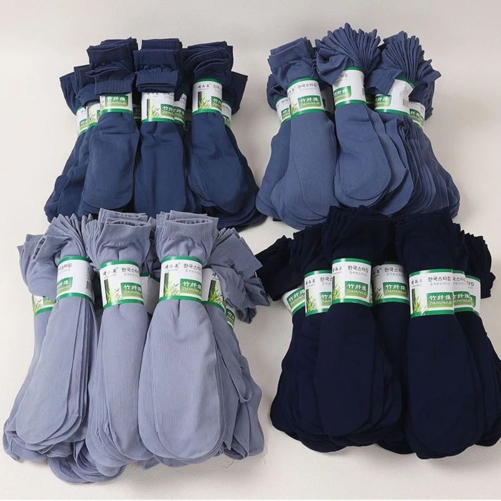 10pairs Casual Breathable Men  - Silk Sock Bamboo ulasan dan harga