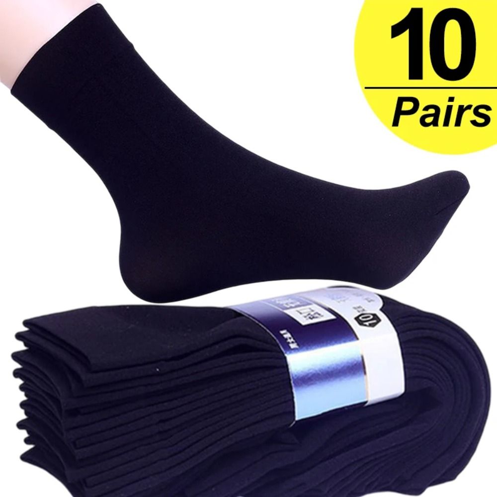 10pairs Casual Breathable Men  - Silk Sock Bamboo ulasan dan harga